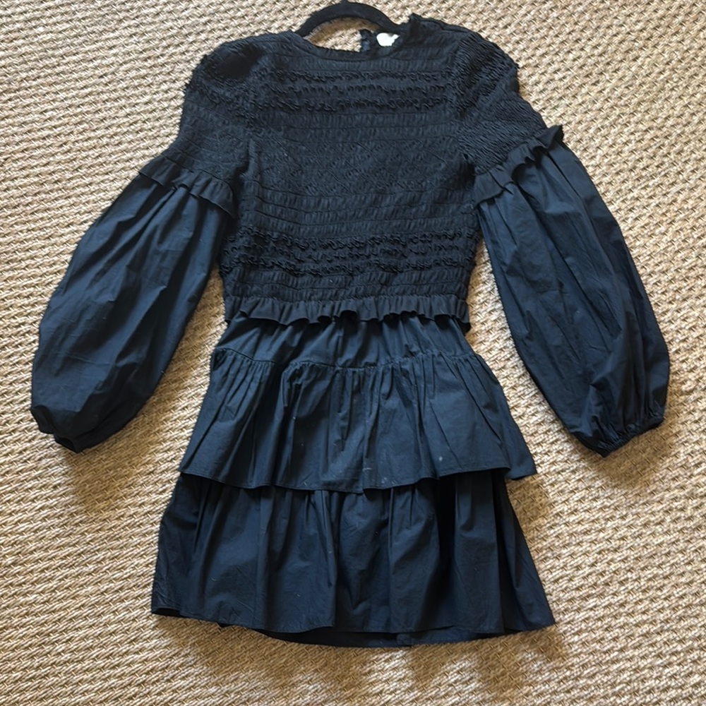 Ulla Johnson | Dresses | Ulla Johnson Black Mini Dress | Poshmark